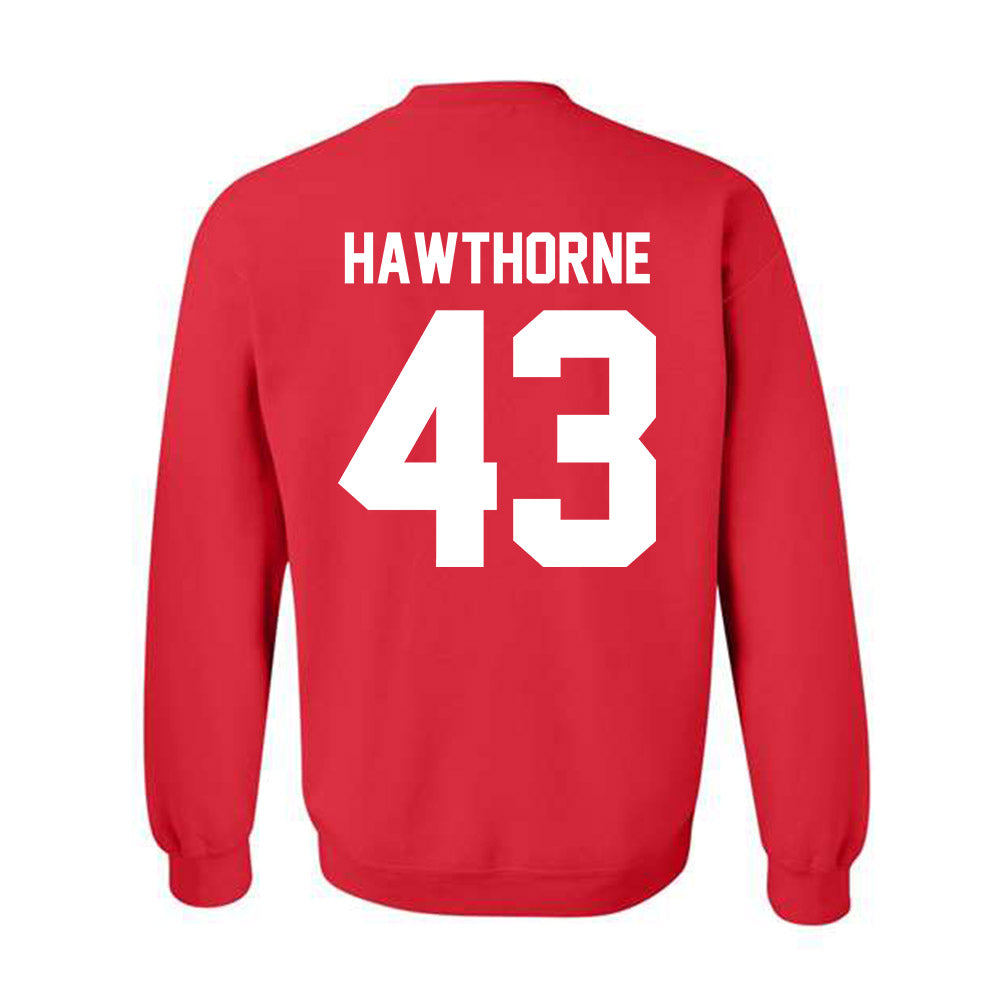 Nebraska - NCAA Football : Will Hawthorne - Classic Shersey Crewneck Sweatshirt-1