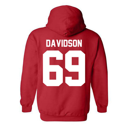 Nebraska - NCAA Football : Landen Davidson - Classic Shersey Hooded Sweatshirt-1