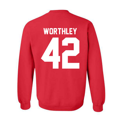 Nebraska - NCAA Baseball : Jalen Worthley - Classic Shersey Crewneck Sweatshirt-1
