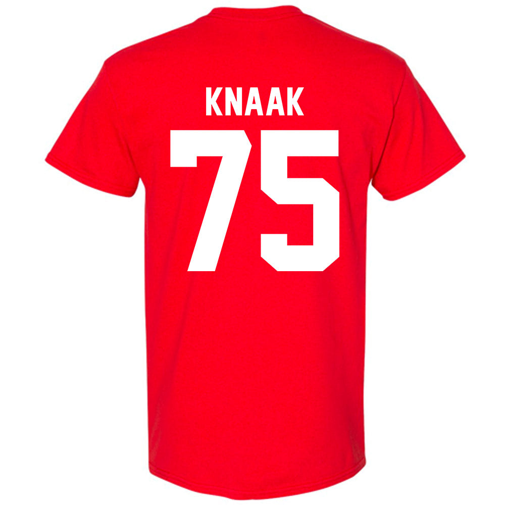 Nebraska - NCAA Football : Tyler Knaak - Classic Shersey T-Shirt-3