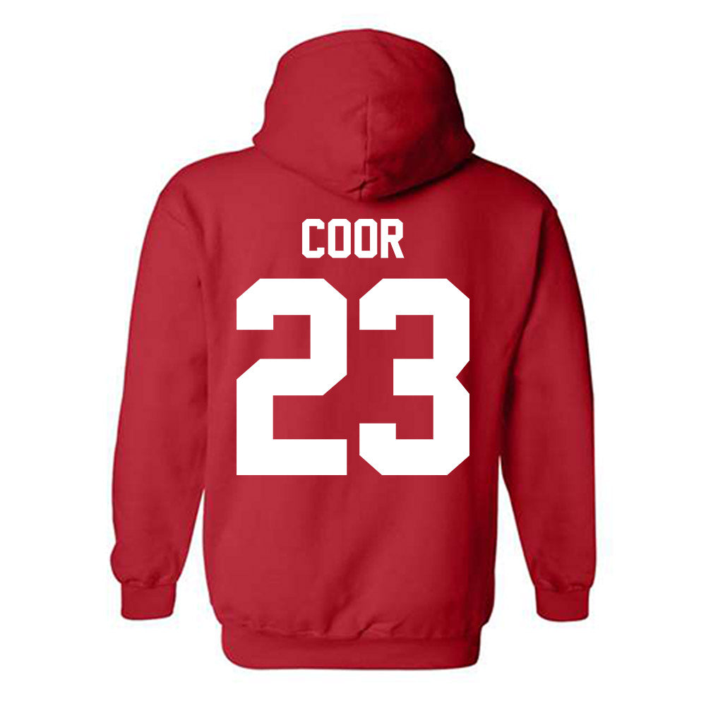 Nebraska - NCAA Softball : Hannah Coor - Classic Shersey Hooded Sweatshirt-1