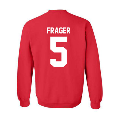 Nebraska - NCAA Men's Basketball : Braden Frager - Classic Shersey Crewneck Sweatshirt-3