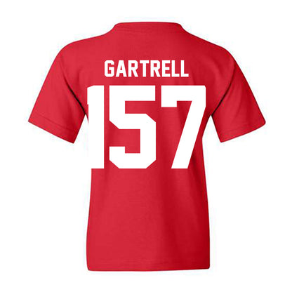 Nebraska - NCAA Wrestling : Dez Gartrell - Classic Shersey Youth T-Shirt-1