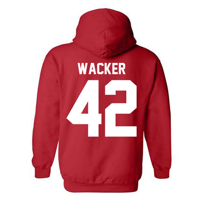 Nebraska - NCAA Football : Derek Wacker - Classic Shersey Hooded Sweatshirt-1