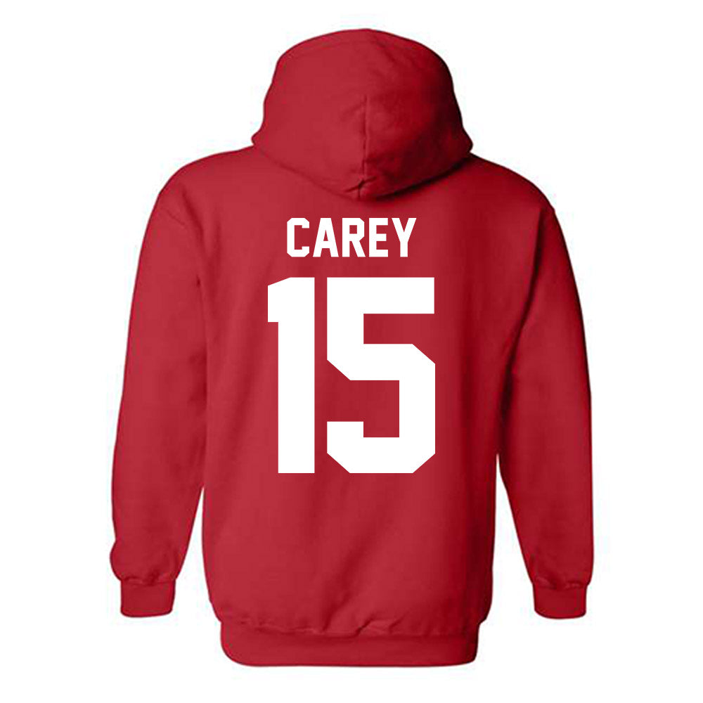 Nebraska - NCAA Baseball : Dylan Carey - Classic Shersey Hooded Sweatshirt-1