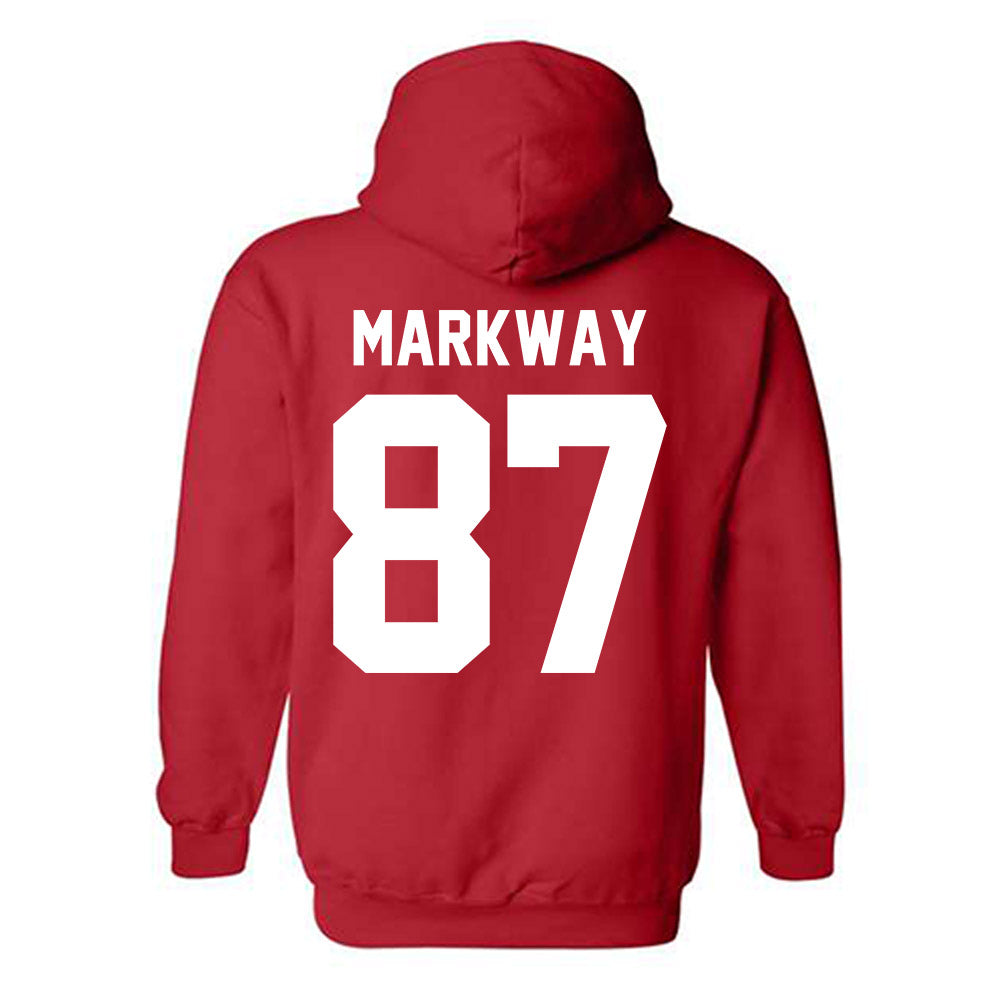 Nebraska - NCAA Football : Mac Markway - Classic Shersey Hooded Sweatshirt-1
