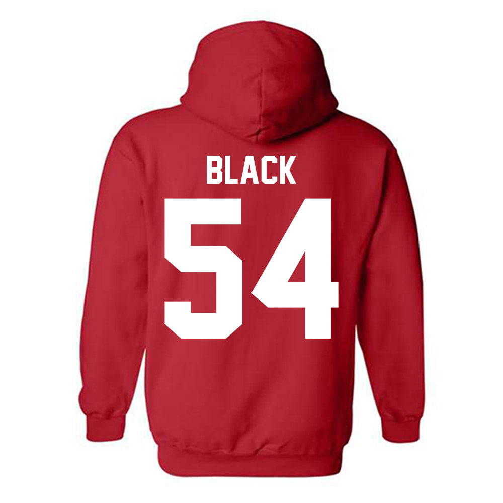 Nebraska - NCAA Football : Brendan Black - Classic Shersey Hooded Sweatshirt-1