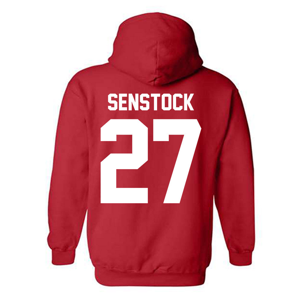 Nebraska - NCAA Baseball : Joey Senstock - Classic Shersey Hooded Sweatshirt-1