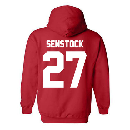 Nebraska - NCAA Baseball : Joey Senstock - Classic Shersey Hooded Sweatshirt-1