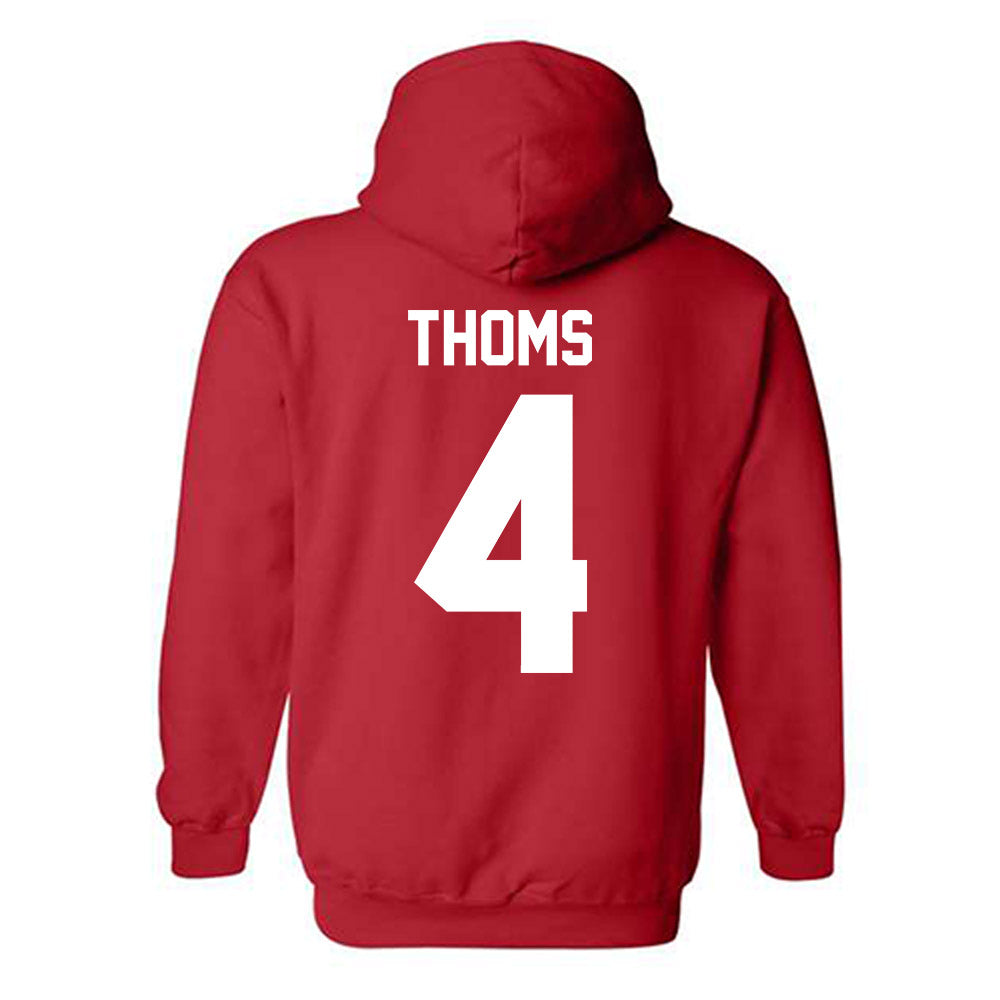 Nebraska - NCAA Softball : Malia Thoms - Classic Shersey Hooded Sweatshirt-1