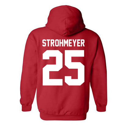 Nebraska - NCAA Baseball : Reed Strohmeyer - Classic Shersey Hooded Sweatshirt-1
