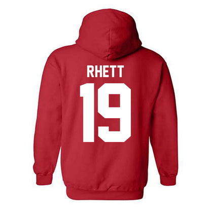 Nebraska - NCAA Football : Justyn Rhett - Classic Shersey Hooded Sweatshirt-1