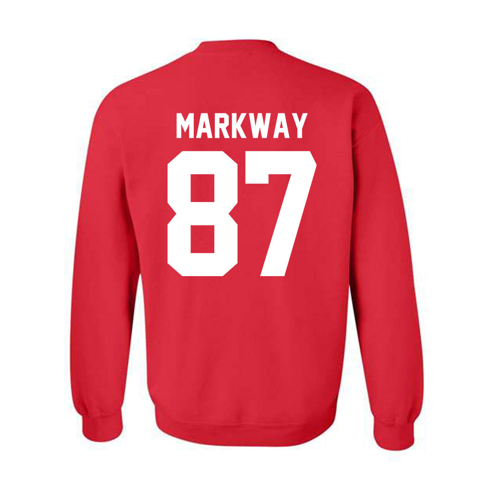 Nebraska - NCAA Football : Mac Markway - Classic Shersey Crewneck Sweatshirt-1