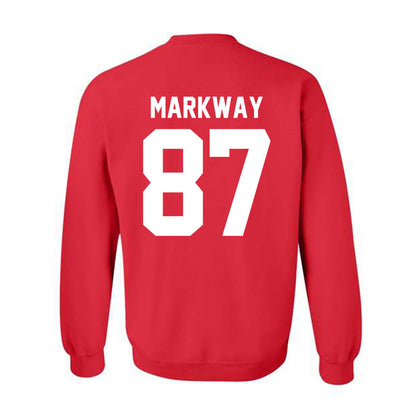 Nebraska - NCAA Football : Mac Markway - Classic Shersey Crewneck Sweatshirt-1