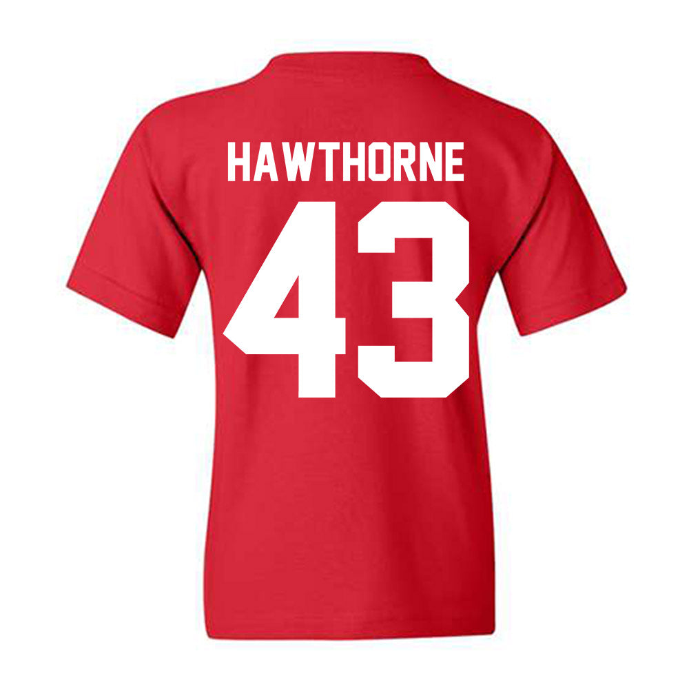 Nebraska - NCAA Football : Will Hawthorne - Classic Shersey Youth T-Shirt-1