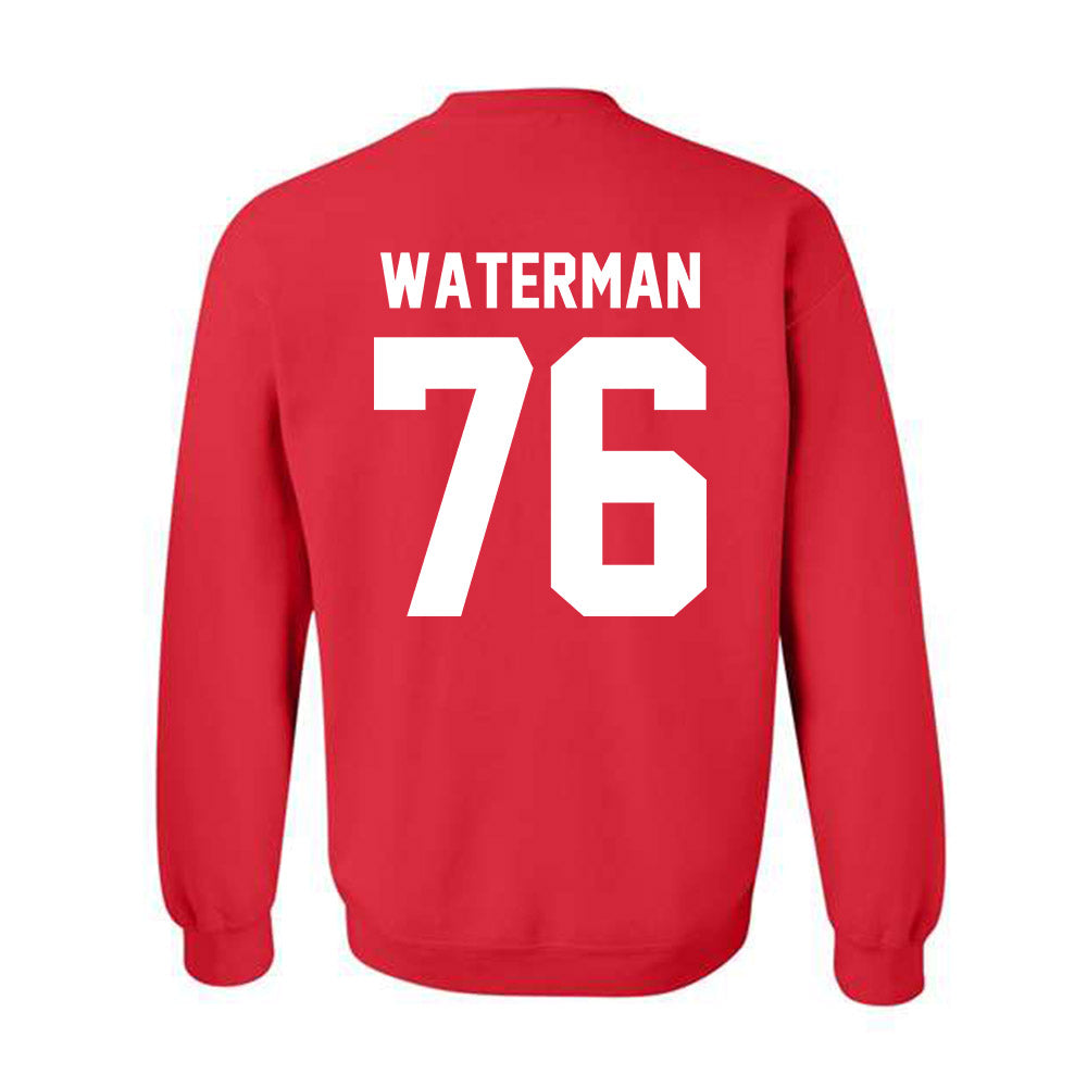 Nebraska - NCAA Football : Rex Waterman - Classic Shersey Crewneck Sweatshirt-3