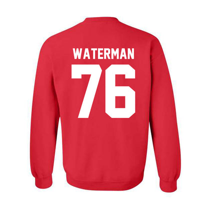 Nebraska - NCAA Football : Rex Waterman - Classic Shersey Crewneck Sweatshirt-3