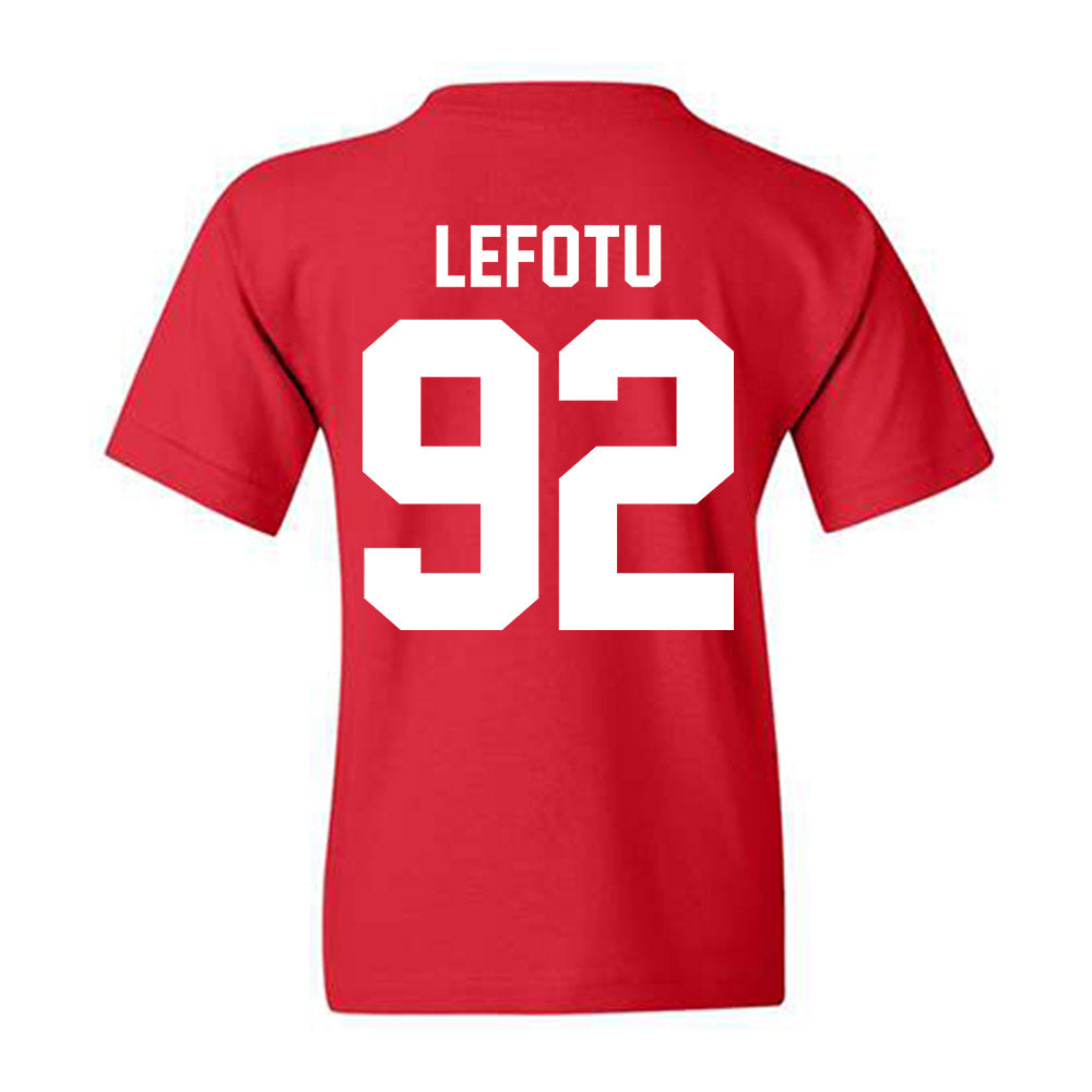 Nebraska - NCAA Football : Sua Lefotu - Classic Shersey Youth T-Shirt-1