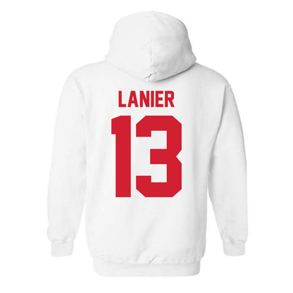 Nebraska - NCAA Men's Basketball : Jacob Lanier - Classic Shersey Hooded Sweatshirt-2