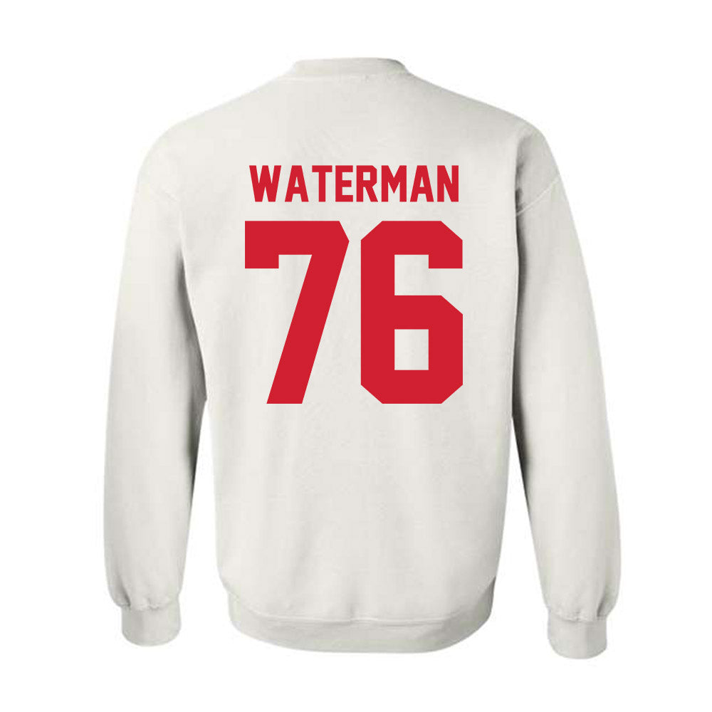 Nebraska - NCAA Football : Rex Waterman - Classic Shersey Crewneck Sweatshirt-2