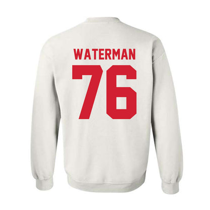 Nebraska - NCAA Football : Rex Waterman - Classic Shersey Crewneck Sweatshirt-2