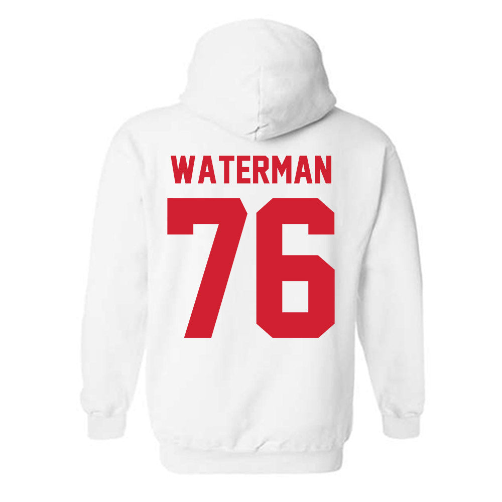 Nebraska - NCAA Football : Rex Waterman - Classic Shersey Hooded Sweatshirt-2