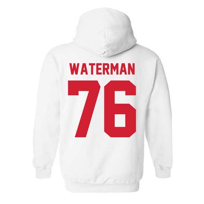 Nebraska - NCAA Football : Rex Waterman - Classic Shersey Hooded Sweatshirt-2