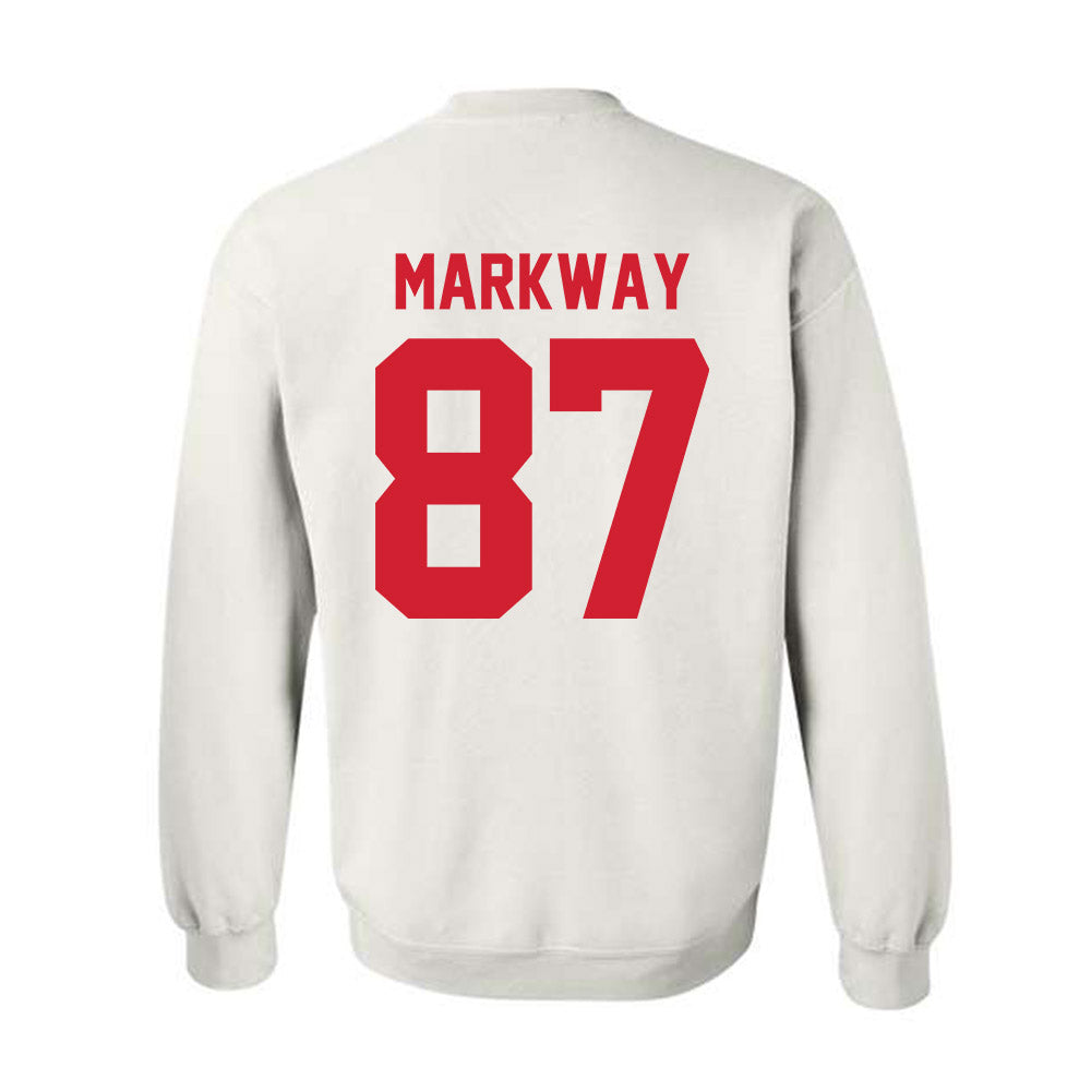 Nebraska - NCAA Football : Mac Markway - Classic Shersey Crewneck Sweatshirt-1