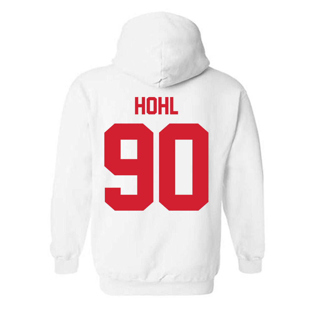 Nebraska - NCAA Football : John Hohl - Classic Shersey Hooded Sweatshirt-1