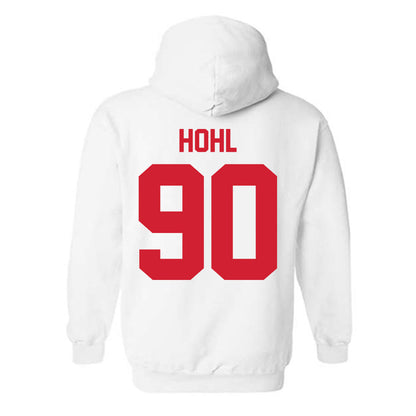 Nebraska - NCAA Football : John Hohl - Classic Shersey Hooded Sweatshirt-1