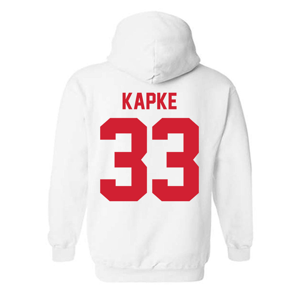Nebraska - NCAA Men's Basketball : Boden Kapke - Classic Shersey Hooded Sweatshirt-2
