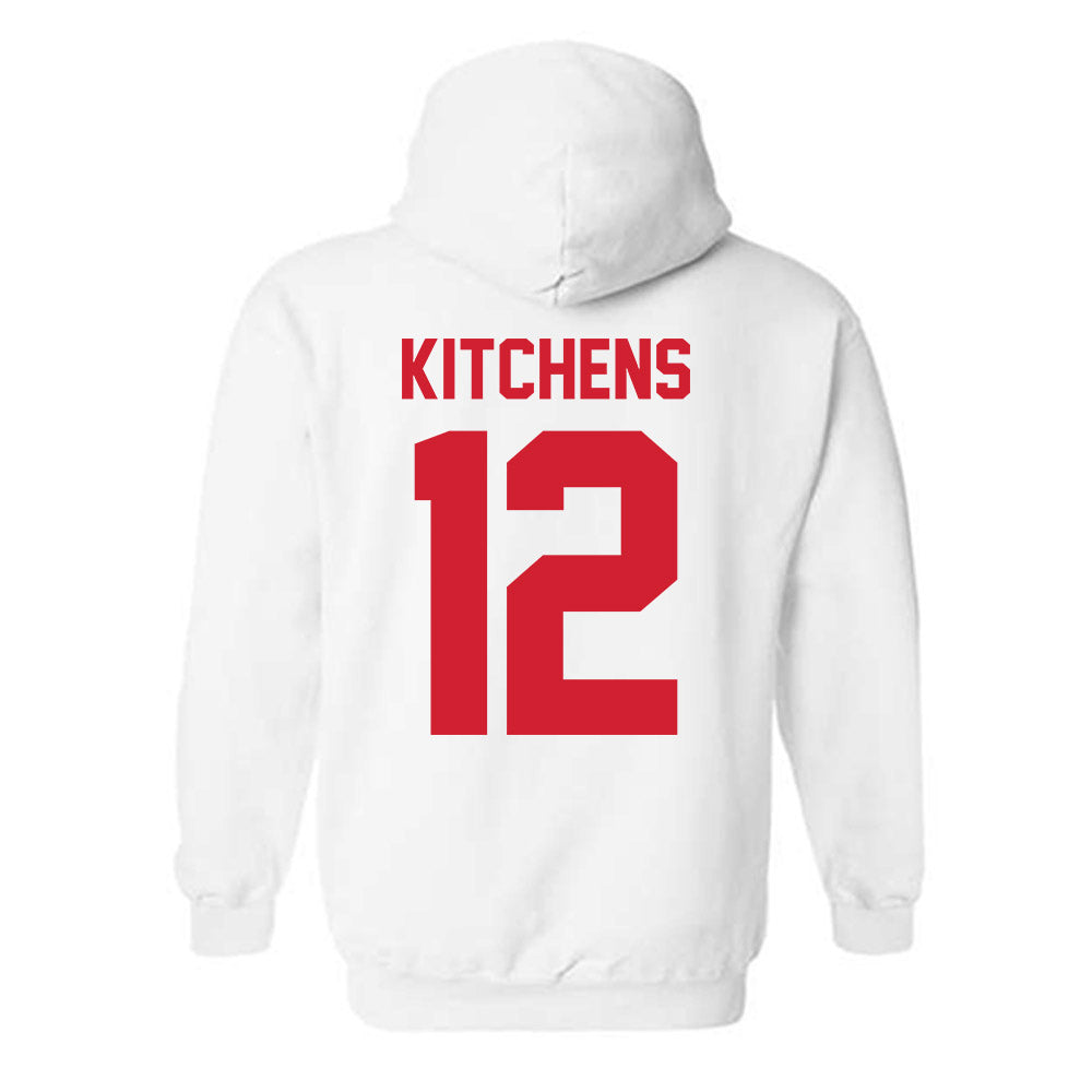 Nebraska - NCAA Baseball : Cole Kitchens - Classic Shersey Hooded Sweatshirt-1