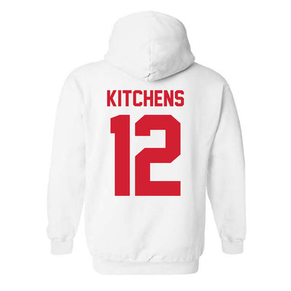 Nebraska - NCAA Baseball : Cole Kitchens - Classic Shersey Hooded Sweatshirt-1