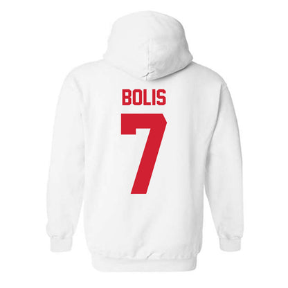 Nebraska - NCAA Men's Basketball : Justin Bolis - Classic Shersey Hooded Sweatshirt-1