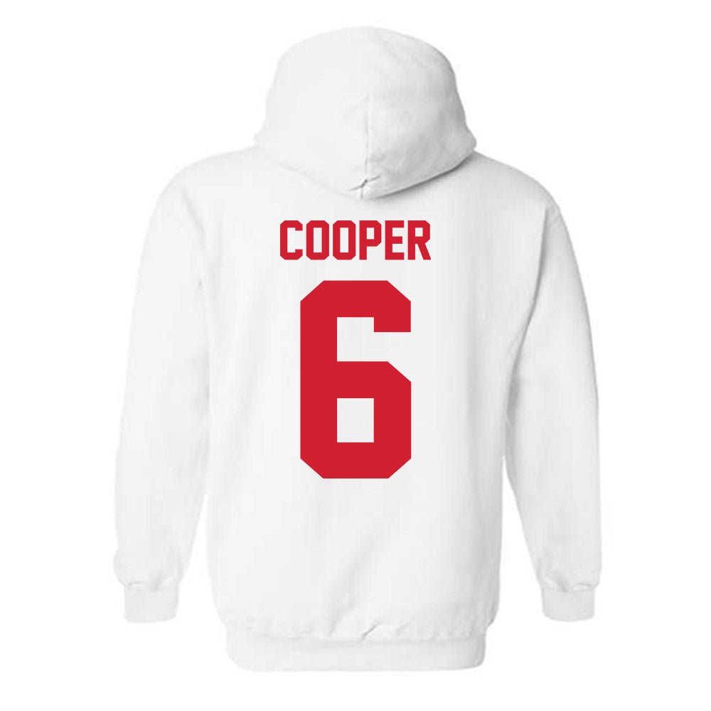 Nebraska - NCAA Men's Basketball : Will Cooper - Classic Shersey Hooded Sweatshirt-1