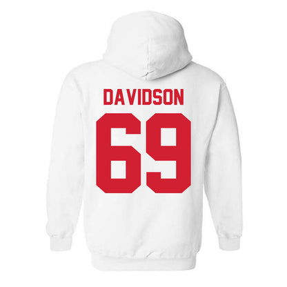 Nebraska - NCAA Football : Landen Davidson - Classic Shersey Hooded Sweatshirt-1