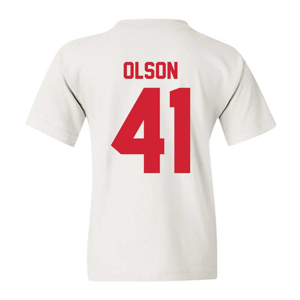 Nebraska - NCAA Baseball : Chase Olson - Classic Shersey Youth T-Shirt-1