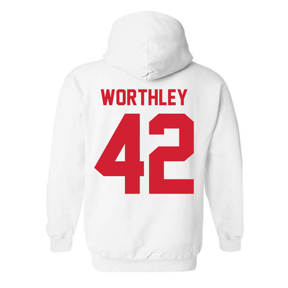 Nebraska - NCAA Baseball : Jalen Worthley - Classic Shersey Hooded Sweatshirt-1