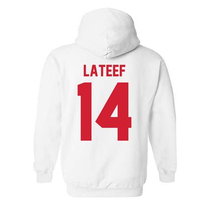 Nebraska - NCAA Football : TJ Lateef - Classic Shersey Hooded Sweatshirt-1