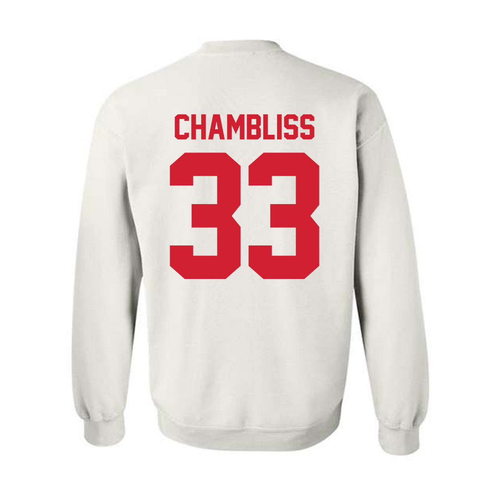 Nebraska - NCAA Football : Owen Chambliss - Classic Shersey Crewneck Sweatshirt-1