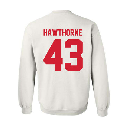Nebraska - NCAA Football : Will Hawthorne - Classic Shersey Crewneck Sweatshirt-1