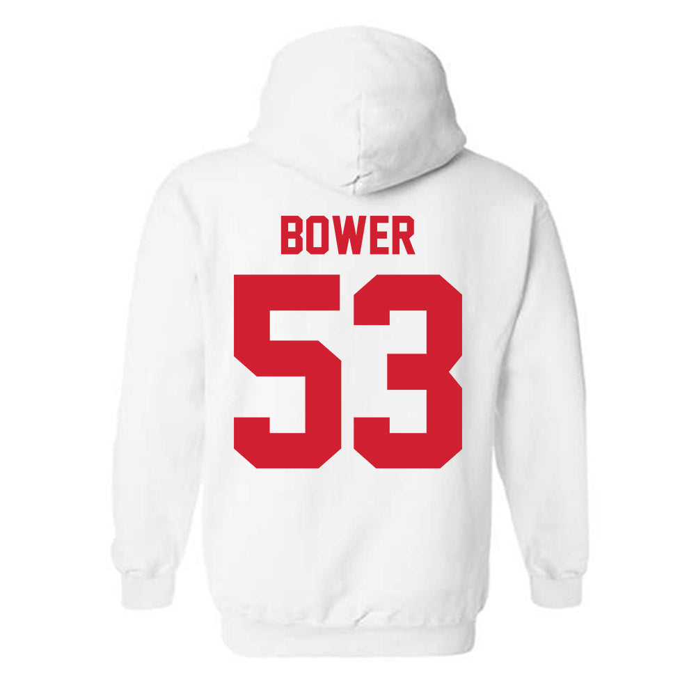 Nebraska - NCAA Football : Jacob Bower - Classic Shersey Hooded Sweatshirt-1