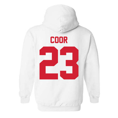 Nebraska - NCAA Softball : Hannah Coor - Classic Shersey Hooded Sweatshirt-1