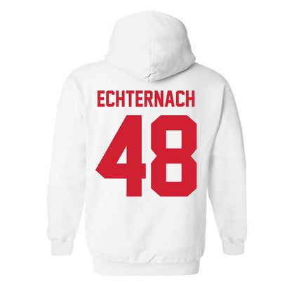 Nebraska - NCAA Football : Cayden Echternach - Classic Shersey Hooded Sweatshirt-1