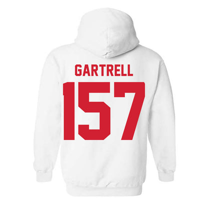 Nebraska - NCAA Wrestling : Dez Gartrell - Classic Shersey Hooded Sweatshirt-1