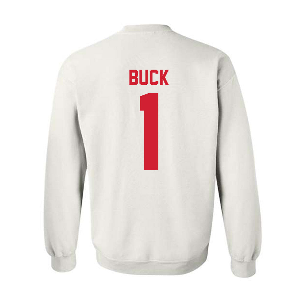 Nebraska - NCAA Baseball : Jett Buck - Classic Shersey Crewneck Sweatshirt-1