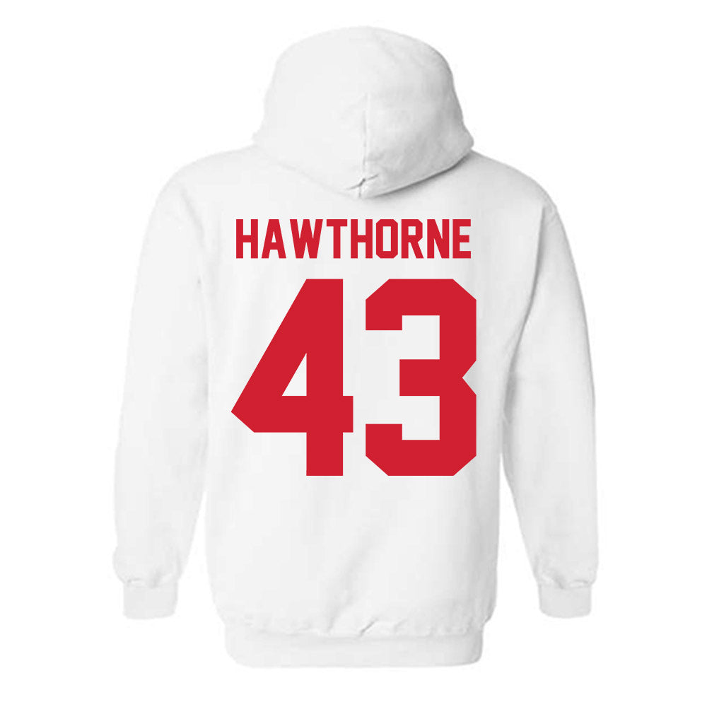 Nebraska - NCAA Football : Will Hawthorne - Classic Shersey Hooded Sweatshirt-1