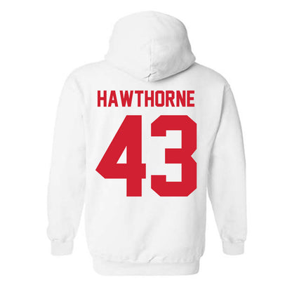 Nebraska - NCAA Football : Will Hawthorne - Classic Shersey Hooded Sweatshirt-1