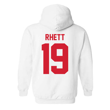 Nebraska - NCAA Football : Justyn Rhett - Classic Shersey Hooded Sweatshirt-1