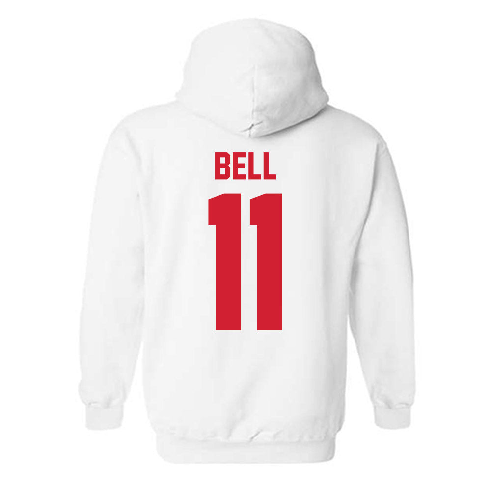 Nebraska - NCAA Football : Demitrius Bell - Classic Shersey Hooded Sweatshirt-1